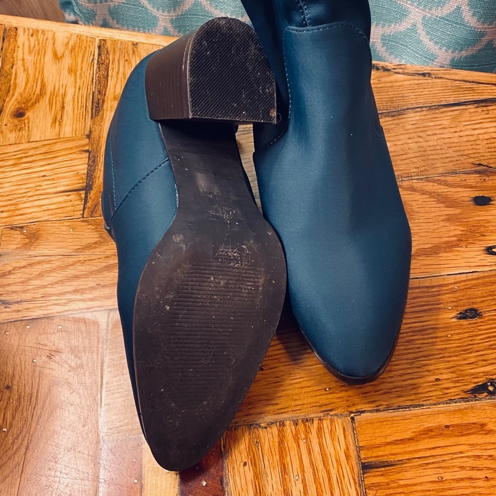 Cerulean Blue Wide-fit Booties - Picture 5 of 9